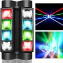 BETOPPER Stage Light, Moving Head DJ Light for Parties, RGBW 8x3W Spider LED Light, Sound Activated & DMX-512 Control for Party, Pub, Club, Wedding Event, Carnival Festival, Disco Stage Lighting