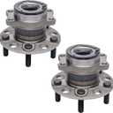 TUCAREST 512333 x2 (Fit 4WD/AWD Vehicles) Rear Wheel Bearing and Hub Assembly Compatible with 2007-2017 Je-ep Compass, Patriot /2007-2008 Do-dge Caliber [5 Stud Hub W/ABS,4x4]