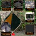 Hunting Blind - 2-3 Person & 3-4 Person 360 Degree See Through Ground Blinds for Hunting Deer and Turkey, Pop Up Deer Blind with Diamond-Shaped Door, Mud Flap, Portable Carry Bag