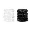 8PCS Spiral Hair Ties for Women - No Damage, Creaseless Ponytail Holders for Thick and Thin Hair - Dent-Free Coil Design, Phone Cord Style - 1.57 Inch (4 cm) Diameter
