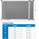Expandable Window Screen， 15" H x 21"-40" W Adjustable Screen Replacement