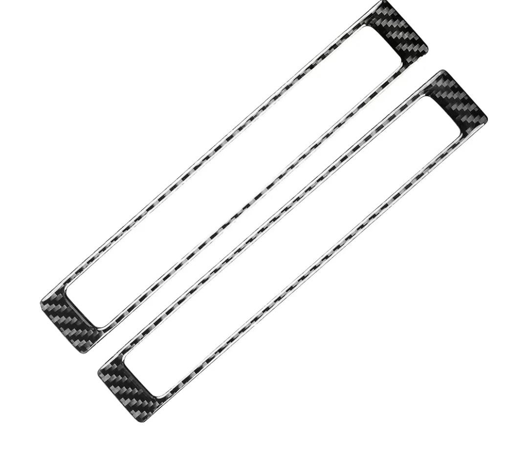2PCS Carbon Fiber Door Sill Trim for Honda S2000 2004-2009