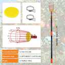 26FT Telescoping Fruit Picker Pole with Basket for Tall Trees