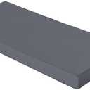 Comcaver Outdoor Bench Cushions 48 x 18 Inch Thick Waterproof Porch Swing Cushions with Tie Patio Furniture Chair Cushion Bench Pad 5 Year Color Fastness Backyard Seat Pads Dark Grey