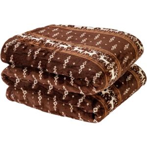Tefici Electric Heated Blanket Throw, Fast Heating Technology,Soft Flannel Heating Blanket with 3 Heat Levels & 4 Hours Auto Off,Home Office Use,Birthday, 50" x 60"Moose Pattern Tefici Electric Heated Blanket Throw, Fast Heating Technology,Soft Flannel Heating Blanket with 3 Heat Levels & 4 Hours Auto Off,Home Office Use,Birthday, 50" x 60"Moose Pattern