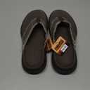 Skechers Men's USA Parson Sd - Gino Thong Sandal With Frayed Edges (8, Choc)