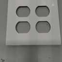 ENERLITES Screwless Duplex Wall Plate, Child Safe Double Receptacle Outlet Cover, Standard Size, 2-Gang 4.68" x 4.73", Unbreakable Polycarbonate Thermoplastic, UL Listed, SI8822-W, Glossy, White