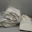 Pinkunn 100 Pcs Canvas Bags Bulk - Natural Cotton Bags with Handles Plain Polyester for Crafting DIY