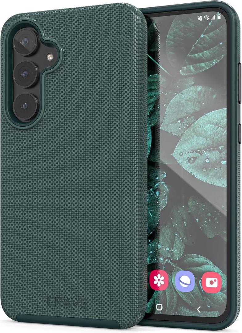 Crave for Samsung Galaxy S24 FE Case, Shockproof Protection Dual Layer Case for Samsung Galaxy S24 FE (6.7 inch) - Forest Green