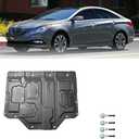 Front Engine Splash Shield Fit for Hyundai Sonata 2011 2012 2013 2014 2015 2016 2017 Engine Case Guards Suitable for Hyundai Sonata Under Engine Cover Mud Flaps Directly Replace Original