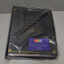 9 Pocket 3 Ring Leather TCG Binder for Baseball, Trading Game, and Sports Card, 50 Pages, Holds 900 Cards (10.8 x 13.5 x 2.8 In)