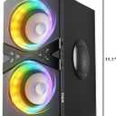 YIER Party Bluetooth Speaker:80W Peak Large Stereo Sound for Outdoor,Deep Bass,TWS,Loud with Lights,Portabe Wireless Big Speakers with Long Playtime,House,Projector,Movie