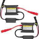 2 PCS DC 12V 55W Ultrathin HID Ballast, Ultra Slim Xenon Headlight Stabilizer HID Ballast Replacement, Xenon Lamp Ballasts for H1 H3 H4 H7 H11 H13 9005 9006 9007 5202 880 (55W)
