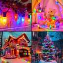 Minetom C9 Christmas Lights Outdoor, 150FT 75 LED Multicolor String Lights, Waterproof Connectable UL Certified C9 Lights for Xmas Tree Patio Roofline Garden Yard Holiday Party Indoor Outdoor Decor