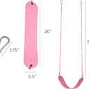 Pink Swing Seat - Heavy Duty Chain Plastic Coated - Playground Swing Set Accessories Replacement Gift Box Set Birthday Gift