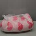 Ultra Soft Fleece Blanket for Women, Cozy Pink Throw Blanket for Sofa & Bed, Warm Plush Flannel Lightweight Blanket, Home Decor Gifts for Women, 58x78 inch Heart Shaped  Pink