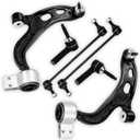 MS401121 MS401122 6Pcs Suspension Kit Assembly Fit For Ford 2010-2012 FLEX/TAURUS, for LINCOLN 2010-2012 MKS/MKT, 2 Front Lower Control Arm, 2 Sway Bar End Link, 2 Front Outer Tie Rod End Link