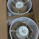 Sucolite Small 11.8 Table Lamps Set of 2, Bedside Nightstand Lamps for Bedroom Kids Room, Cute Desk Lamps with Studded Texture Base for Reading Nursery Living Room Office, White