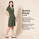 Amazon Essentials Women's Short Sleeve Faux-Wrap Dress