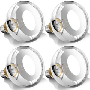 250W Heat Lamp Bulbs, 8000 Hours Rated, R40 Bathroom Shower Incandescent Light Bulb, Infrared Heating for Chickens, Reptiles, Pets, Food, E26 Base, 4 Pack