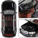 Toy Cars 1:32 Diecast Cars,Car Models with Light Sound and Pull Back,Car Toys Birthday Gifts for Boys and Boyfriends (Black), 6.49 x 2.95 x 2.36 inches