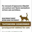 Elanco Tapeworm Dewormer (praziquantel tablets) for Cats and Kittens 6 Weeks and Older, 3-count