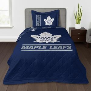 Northwest NHL Quilted Throw Blanket with Sham, Soft Cozy Bedding, All Seasons, 60 x 80 inches