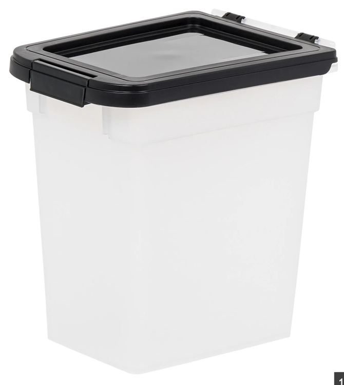 IRIS 10 Lbs Dog Food Storage Container with Airtight Seal and Buckle, Cat Food, Bird Seed or Any