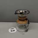 Bodum 34oz Pour Over Coffee Maker, High-Heat Borosilicate Glass with Reusable Stainless Steel Filter and Cork Grip - Made in Portugal