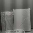 BOLUO Stackable Storage Drawers Closet Organizers and Storage Bins Fabric White 2 Drawer Dresser for Bedroom Office Modern