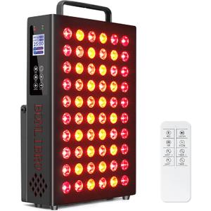 Red Light Therapy for Face and Body, Infrared Light Therapy with Timer & Remote Control, Quad Wave 660nm 850nm 630nm 940nm Near Infrared Light Therapy Panel Portable Dual Chip LED Device for Body