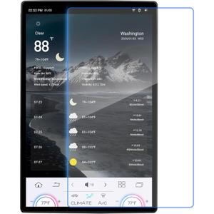 Cidava Tempered Glass Screen Protector Tailored 13-inch Qualcomm Android Car Stereo, Anti Shatter/Scratch, 0.5mm Thin, Polarized Eyewear Compatible