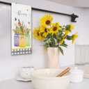 Tulip Bloom Flowers Seasonal Spring Summer Kitchen Towels,Tulip Decor Dish Towels Drying Cloth Hand Towels for Farmhouse Kitchen Bathroom,16x24 Inches Set of 2.(023)