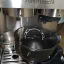 AIRMSEN Espresso Machines with Burr Grinder, 20 Bar, Milk Frother Steam Wand, Stainless Steel Coffee Maker for Home - Cappuccino Latte & Cold Brew Iced Coffee Maker & Americano