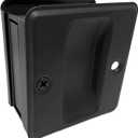 QCAA Solid Brass Sliding Pocket Passage Door Pull, Oil Rubbed Bronze, Made in Taiwan, 1 Pack (ORB)