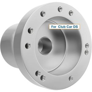 Golf Cart Steering Wheel Adapter for Club Car DS with 5-6 holes Steering Wheel-Silver