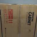 TokeShimi 24x30 Recessed Medicine Cabinet with Mirror Wall Mounted, Metal Beveled Mirror with Storage for Bathroom Vanity, Aluminum Alloy Medicine Cabinet Mirrored Black