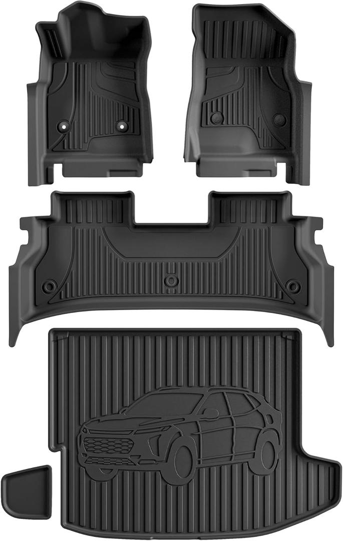 Floor Mats & Cargo Liner for Chevy Trax 2024 2025 2026 All Models | Custom Fit Trunk Mat for Chevrolet Trax 2024 2025 2026 1st & 2rd Row All Weather Car Accessories