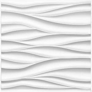 STICKGOO 3D Wall Panels for Interior Wall Decor, Wood 3D Textured Wall Decor Panels, Natural Oak Wave Design Accent Wall Panels for Living Room, Office
