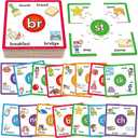 Torlam Phonics Puzzle, Rhyming Games Phonics Games Flash Cards for Kids Toddler, Learn to Read Spelling Reading Sight Words, Digraphs Blends Site Words for Preschool Kindergarten Homeschool Supplies