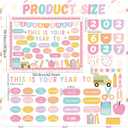 3 x Fuyoooo Pastel This is Your Year Bulletin Board Set Welcome Back to School Bulletin Board Cutouts Motivational Classroom Decoration for Classroom Chalkboard Inspirational Office Supplies