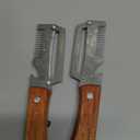 2Pcs Multifunctional Vegetable Peeler,Zero Snag Wooden Peeler,Zero Snag Wooden Kitchen Tool with Bottle Opener,3 in 1 Kitchen Gadgets Stainless Steel Peelers for Fruit Veggie
