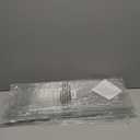 Clear Stair Treads Carpet Protectors Set of 2-24 x 8 Inches, Slip Resistant with Gripper Teeth, Transparent Vinyl Treads for Carpeted Stairs Protection