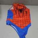 Women's One-Piece High Cut Superhero Cosplay Leotard Bodysuit Teddy Swimsuit Set, One Size (Red)