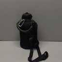 Stainless Steel Water Bottles 64oz - Insulated Half Gallon Water Jug with Straw & Chug Lid, Metal Tactical Canteen for Gym Sports Workout Hiking with Paracord Handle, Strap Carry Sleeve, Army Green