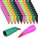 Sosation 100 Pieces Witch Party Favor Fingers for Reading Kids Martian Witch Fingers False Claws Nails Fake Zombie Cosplay Finger Tips Costume Accessory(Random Color)