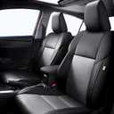 IKABEVEM Custom Fit Seat Covers for Toyota Corolla (LE,Sedan L,LE Plus,LE ECO) 2014 2015 2016 2017 2018 2019 Full Set (Black+Grey, 2014-2019 Corolla)