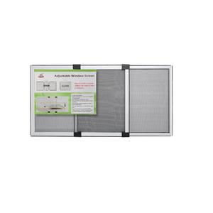 FLYZZZ Adjustable Window Screen Horizontal (19.68"H x 28"-52"W) 1 Pack Expandable Window Screen Large Replacement for Home