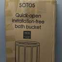 SOTOS Portable Bathtub for Adults, Foldable Collapsible Bath Tub for Shower and Cold Plunge, 7-Layer Insulated Large Capacity with Dual Drains for Home Gym Outdoor
