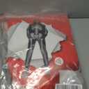 Morph Skeleton Costume Women, Skeleton Jumpsuit Womens, Halloween Costume Adult Women (X-Large, Black)